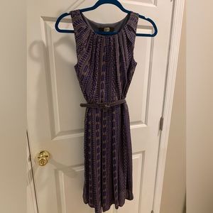 EVA FRANCO A-LINE BELTED DRESS